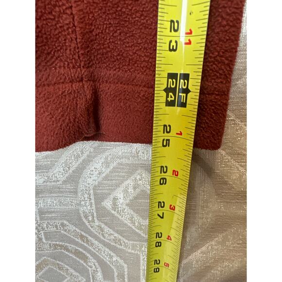 The North Face Men’s Fleece Jacket Size L Burnt Red Full Zip Outdoor Hiking Warm - Picture 9 of 9